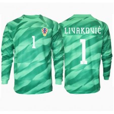 Kroatia Dominik Livakovic #1 Keeper Bortedrakt EM 2024 Langermet